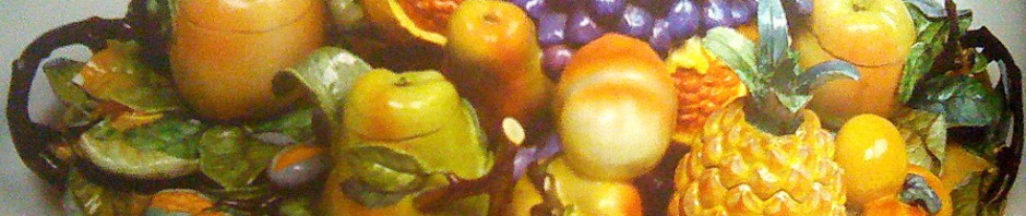 trompe l oeil обманки фарфоровые ИФЗ фрукты сервиз