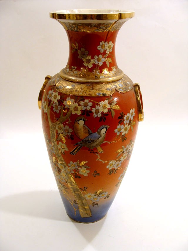 ваза фарфоровая Сацума 19 век 60см