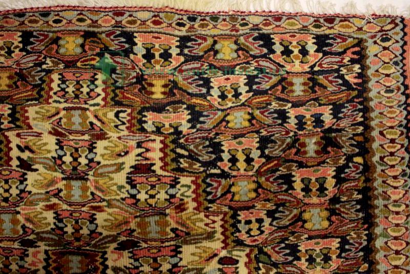 иранский шерстяной двухсторонний ковер килим75х100 старт 150 евро