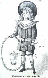 костюм для мальчика из французского журнала мод сентябрь 1900 год