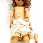кукла старинная голова фарфоровая корпус на шарнирах оригинальные туфельки 53 см