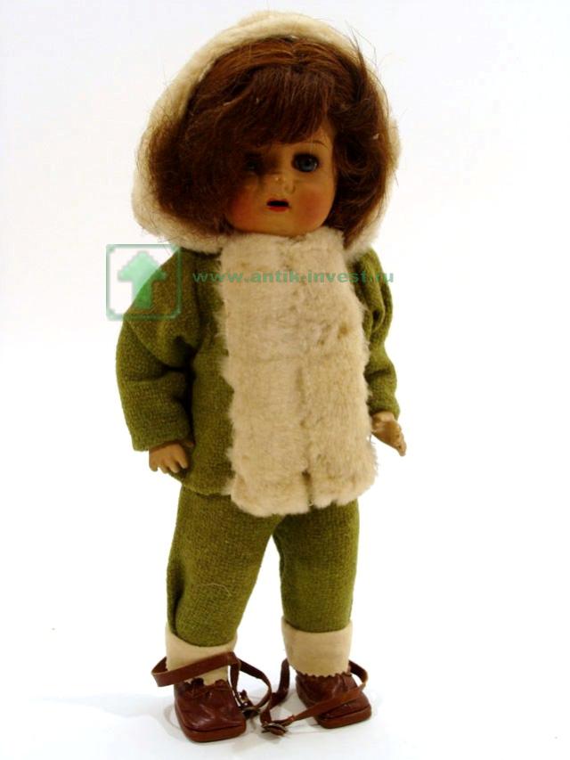 кукла старинная композит глазки закрываются корпус артикуляционный родная одежда 36 см