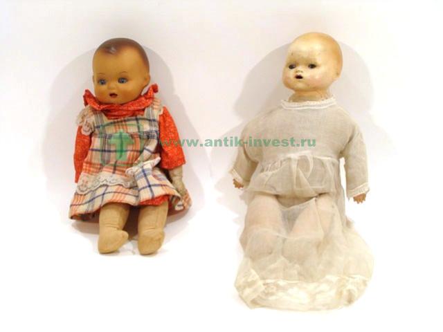куклы из композита и керамики с тряпочным телом 41 см
