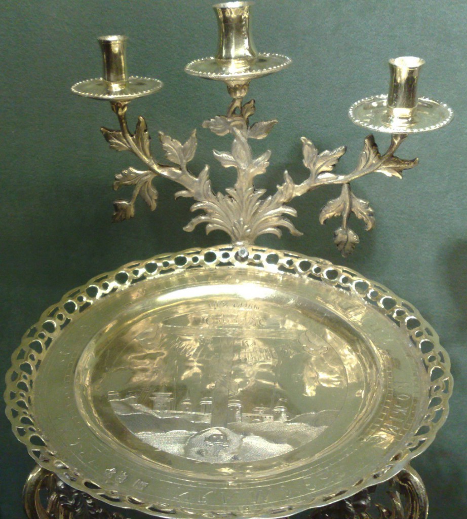 Литийный прибор Москва, 1789 год Серебро, чеканка, гравировка, золочение