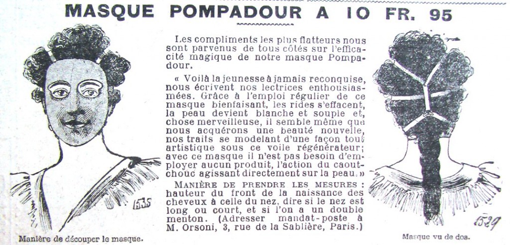 маска для лица по старинному рецепту красота старинные журналы мод франция