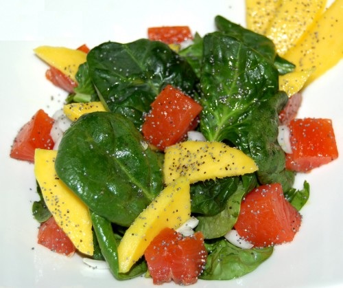 новогодние рецепты салат из лосося и манго