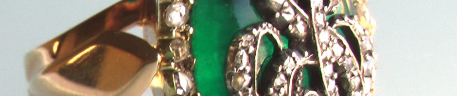 антикварное золотое кольцо XVIII века с инициалами