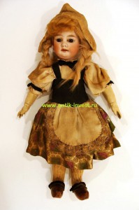 doll старинная немецкая кукла папье-маше фарфоровая Armand Marseille 29см
