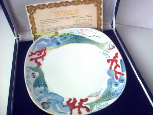 купить фарфоровая коллекционная тарелка Сальвадор Дали с сертификатом