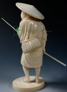 фигурка резьба по кости, Япония эпоха Мейдзи Meiji