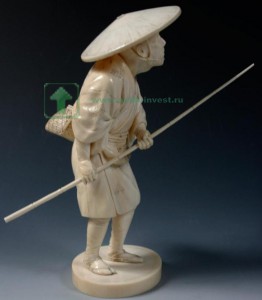 фигурка резьба по кости, Япония эпоха Мейдзи Meiji